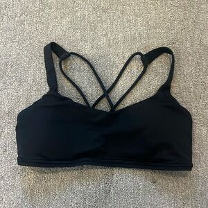 Criss Cross Lululemon Sports Bra. Size 6, Color Black